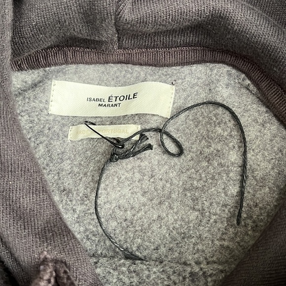 Isabel Marant Étoile logo-patch long-sleeve hoodie, SIZE 36 SIZE SMALL. 0254 - Picture 9 of 11